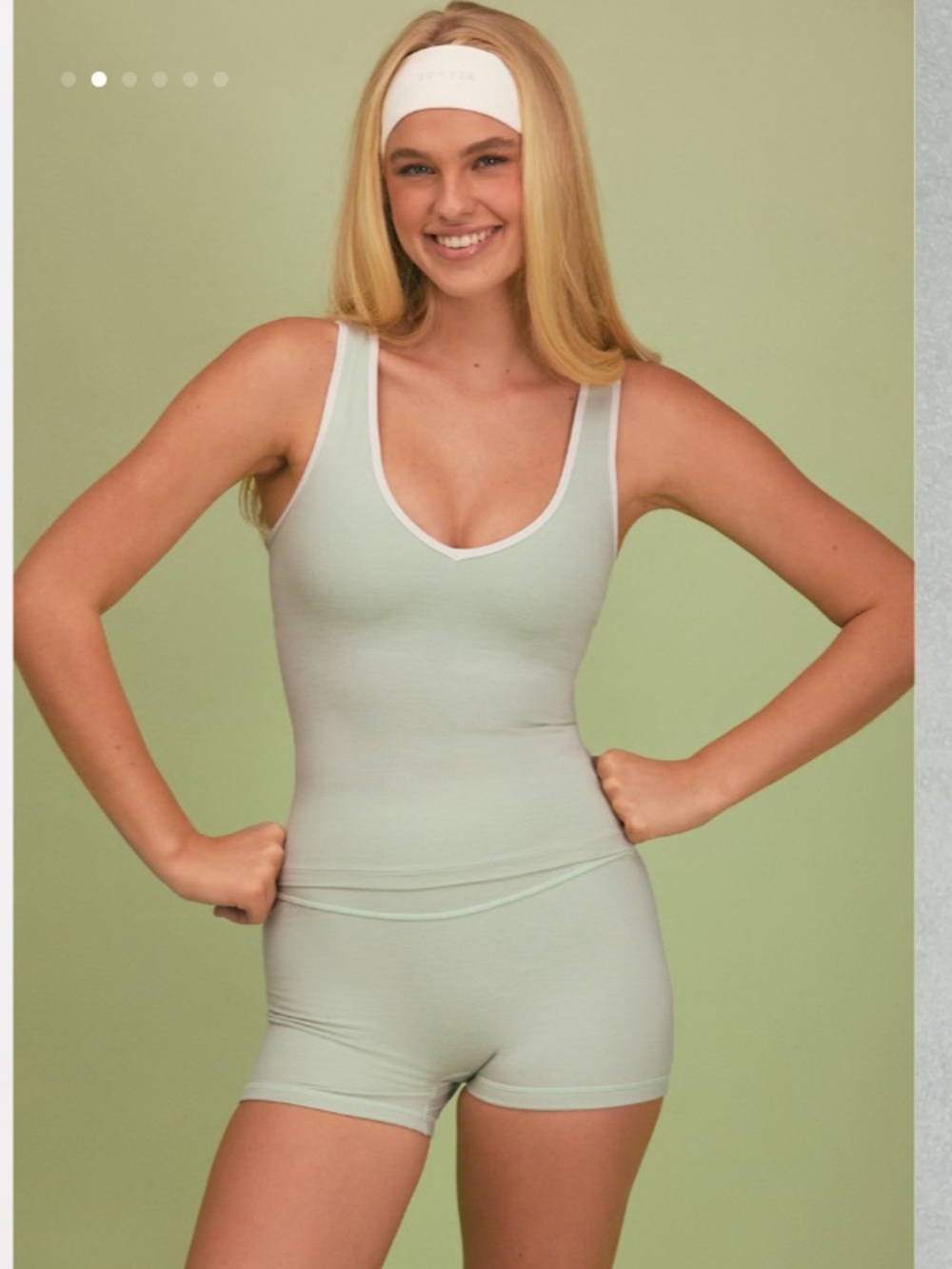Bo+Tee Soft Active Set in Pistachio